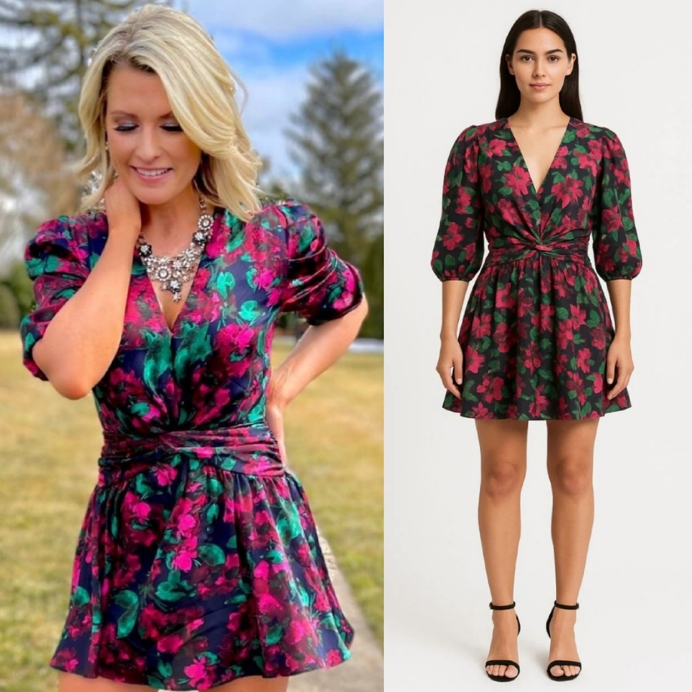 MISA Los Angeles Enchanted Floral Narcissa Feminine Ruffle Mini Extra Small - Picture 2 of 11
